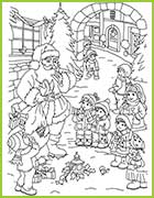 coloriage pere noel