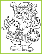 coloriage de mon pere noel