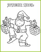 coloriage pere noel