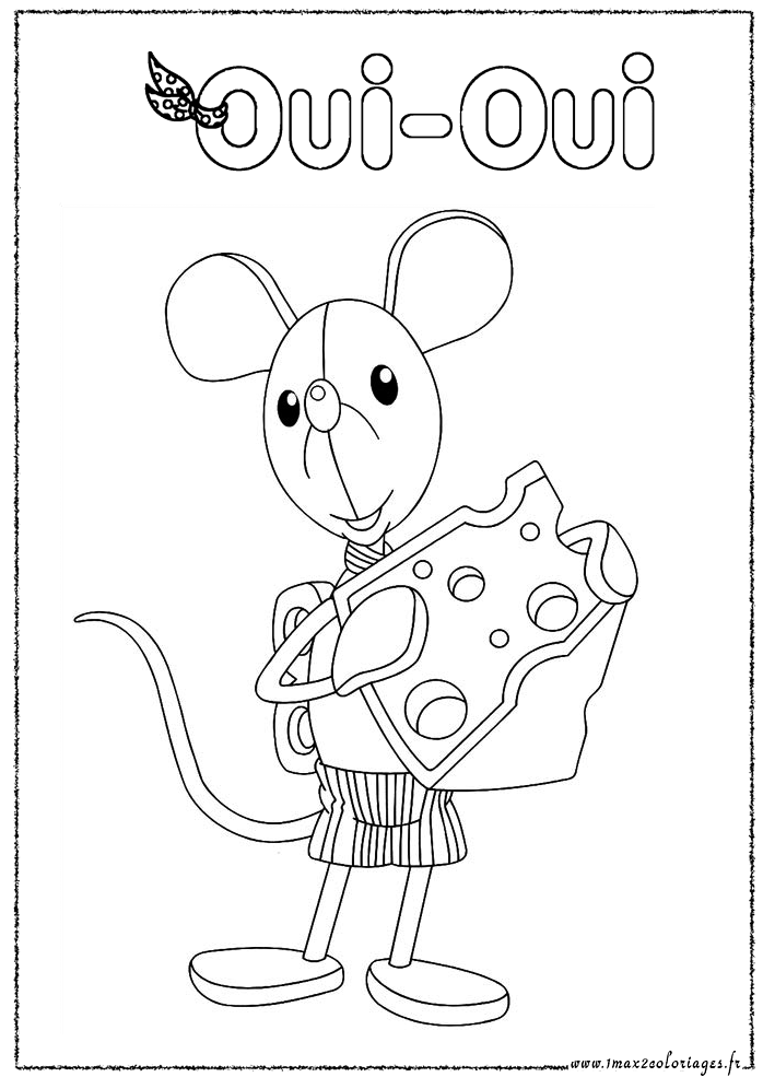 coloriage Monsieur Souriceau la souris