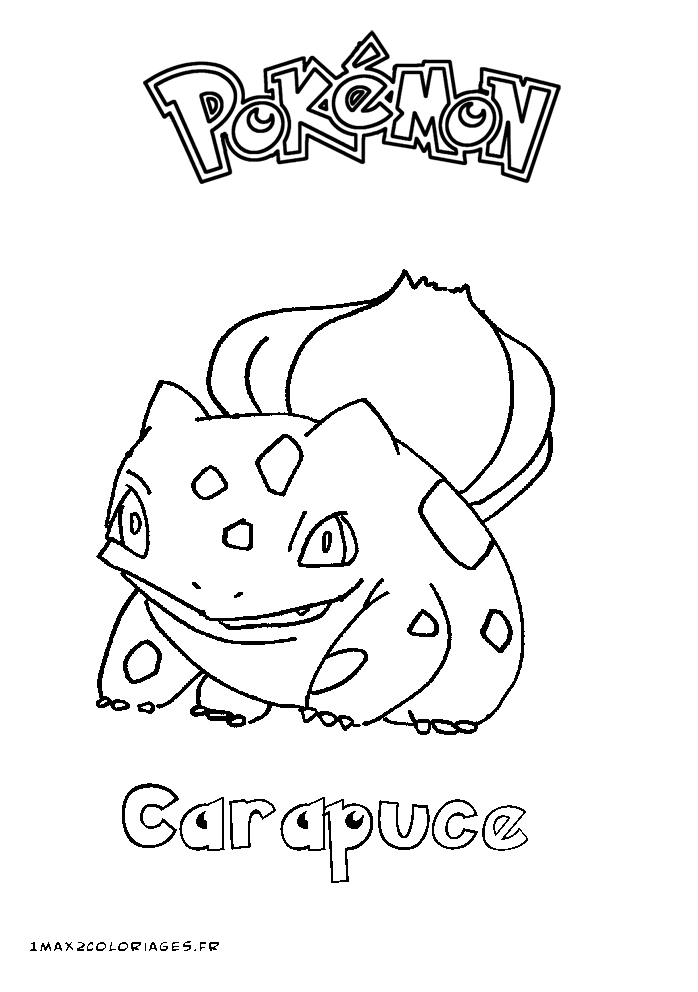 coloriage pokemon carapuce