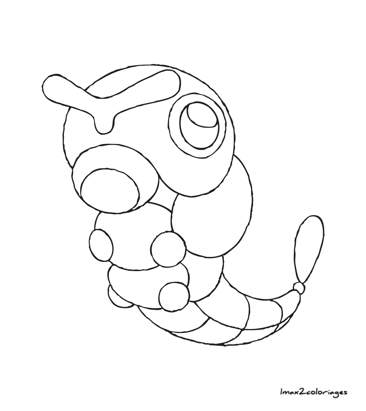 coloriages pokemon Chenipan