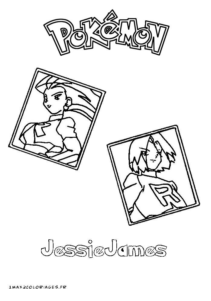 coloriage pokemon Jessie James