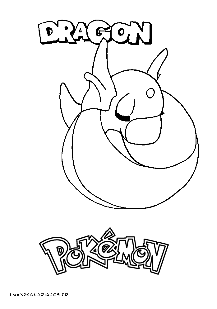 coloriage pokemon Mini Draco