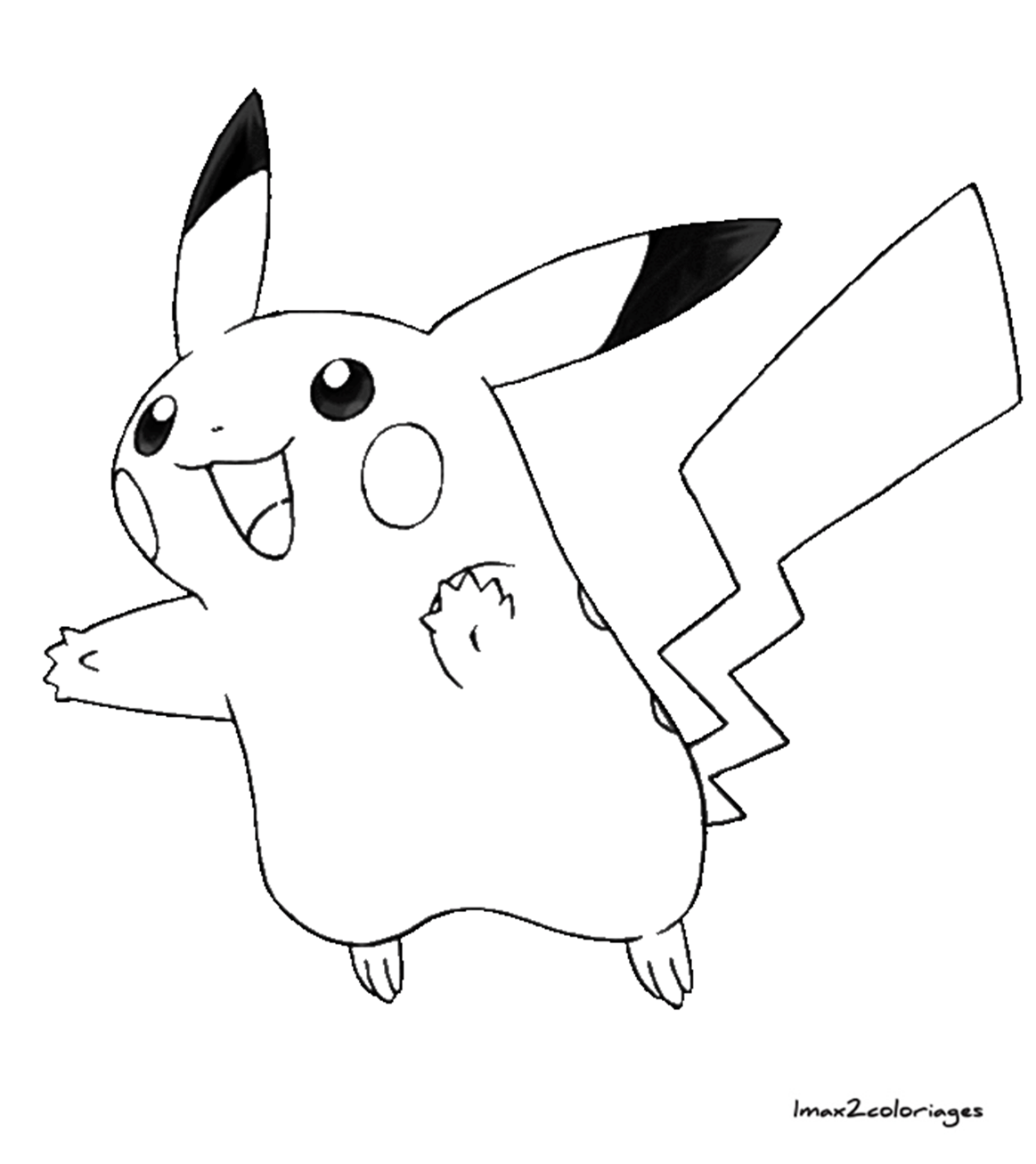 coloriages pokemon Pikachu