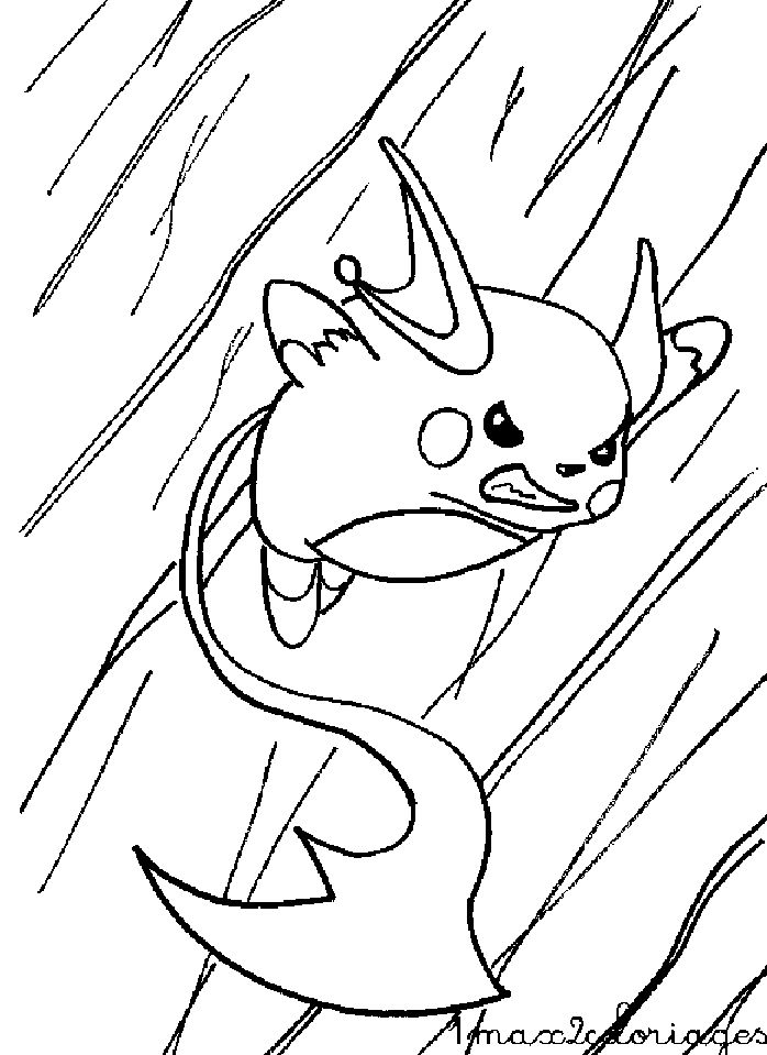 coloriages pokemon Raichu