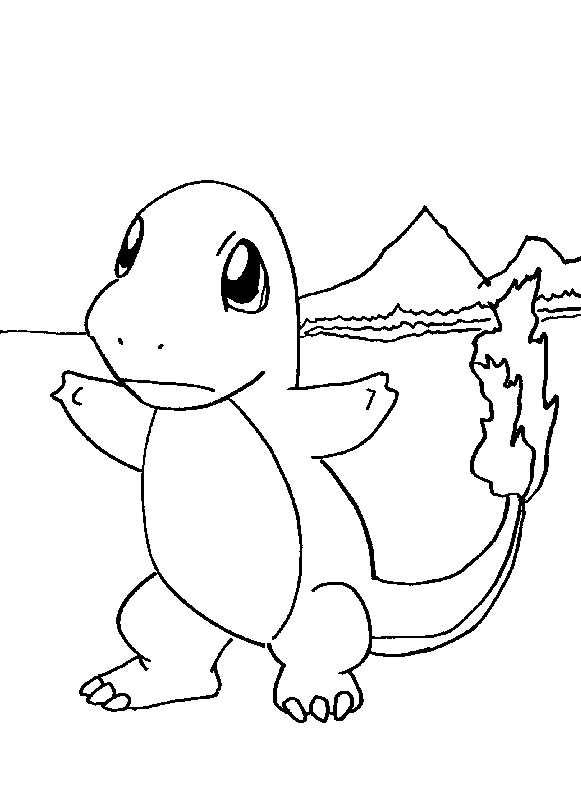 coloriage pokemon Salameche