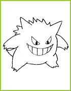 coloriage pokemon Ectoplasma