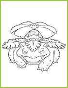 coloriage pokemon Florizarre