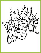 coloriage pokemon Léviator