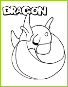 coloriage pokemon Mini Draco