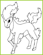 coloriages pokemon Ponyta