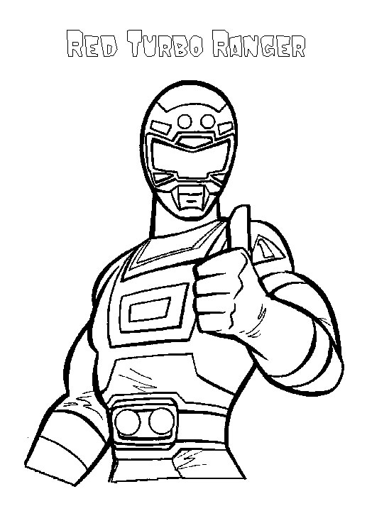 coloriages power rangers jason ranger rouge