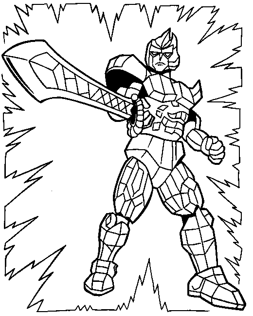 Kleurplaten Coloriages Power Rangers Power Rangers