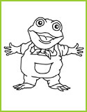 coloriage romeo le crapaud