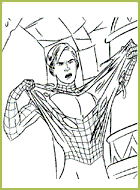 Spiderman arrache son costume