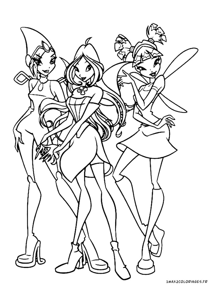 coloriage winx