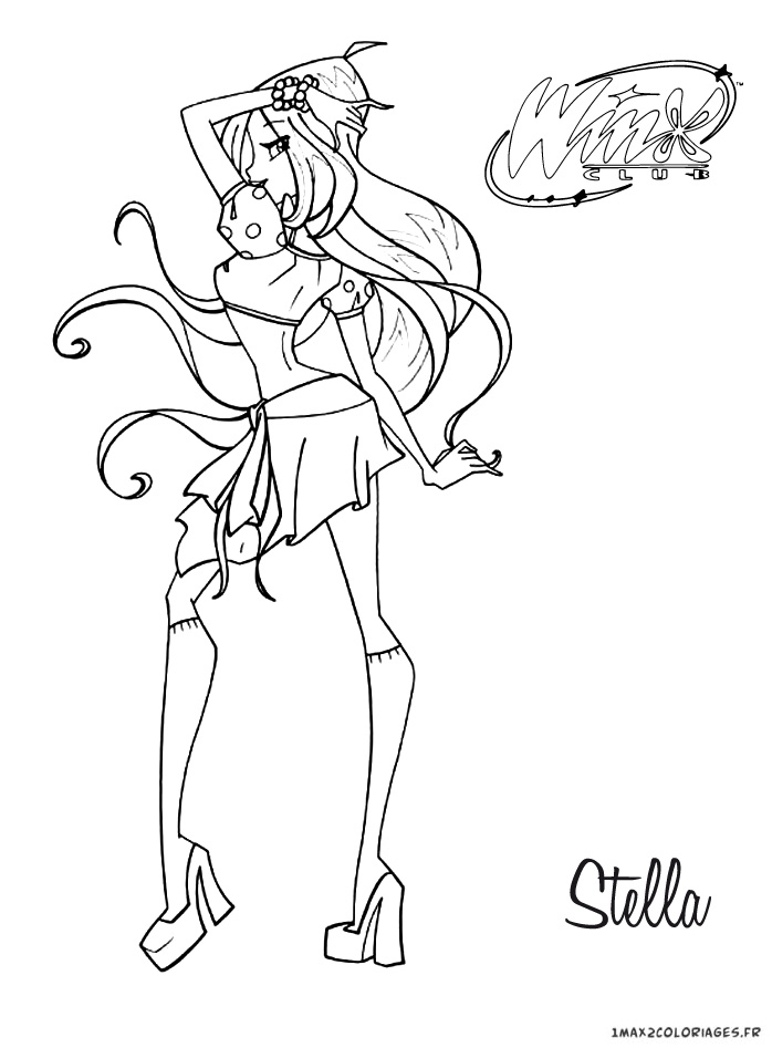 coloriage winx