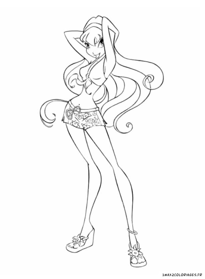 coloriage winx