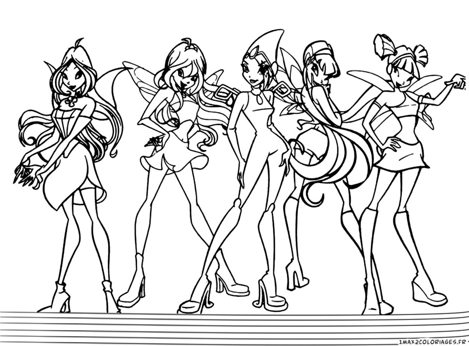 coloriage winx