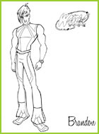 coloriages les winx brandon