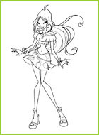 coloriages les winx flora