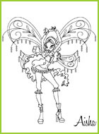 coloriages les winx aisha