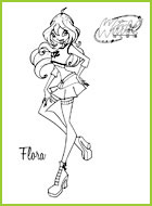 coloriages les winx flora