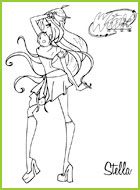 coloriages les winx stella