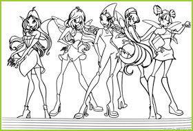 coloriages les winx club