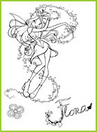 coloriages les winx flora