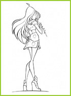 coloriages les winx flora