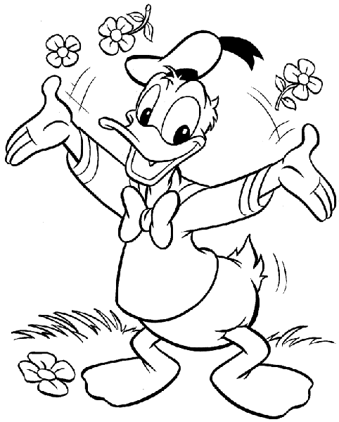 coloriage Donald