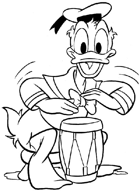 coloriage Donald