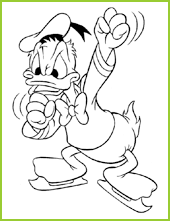 coloriage Donald est en colère