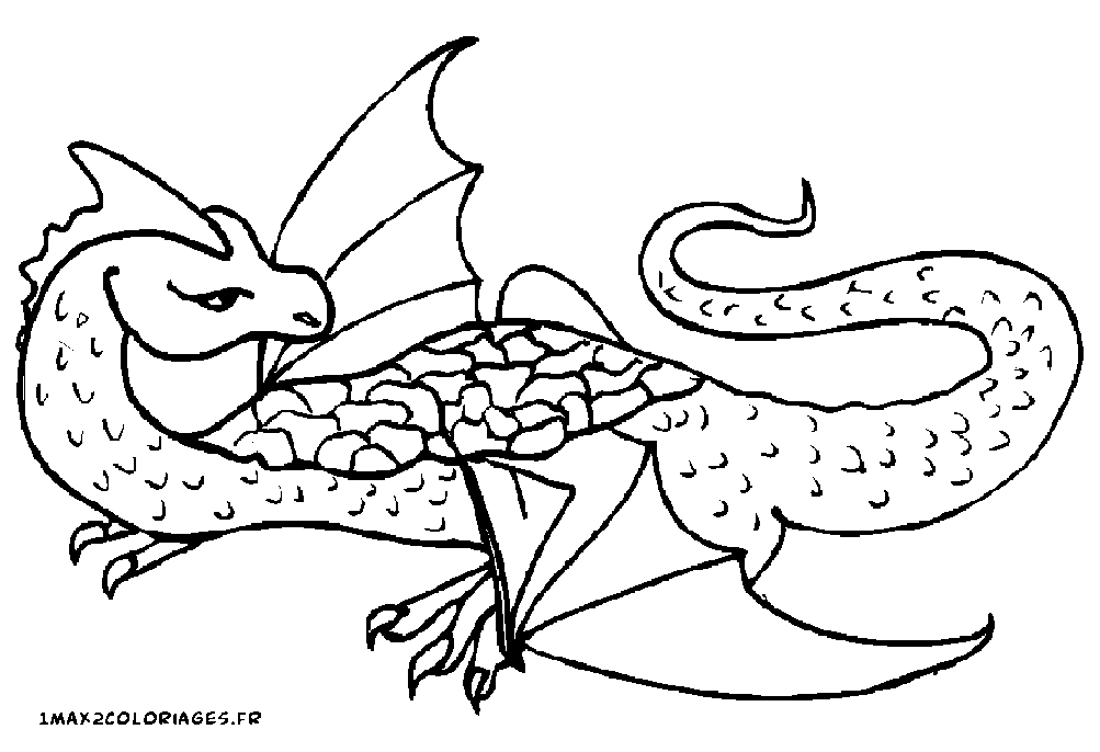 coloriage Andy le dragon