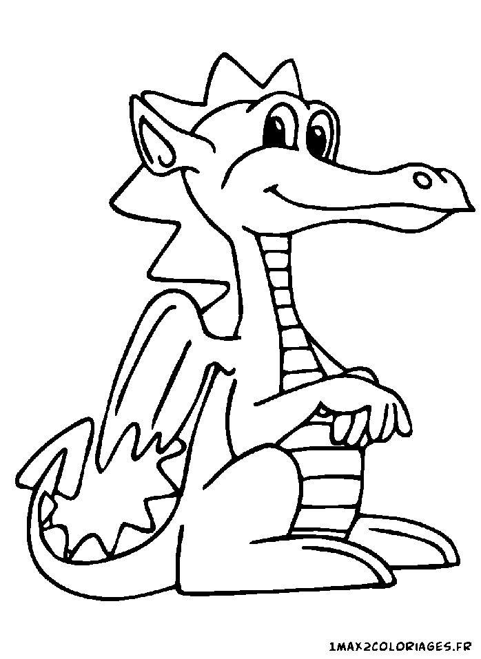 coloriage Ce dragon est très sympathique