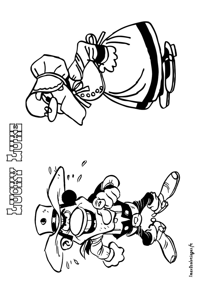 Coloriage De Lucky Luke