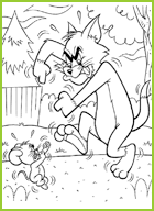 Tom et Jerry se battent