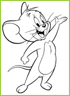 Coloriages Jerry la souris en grand