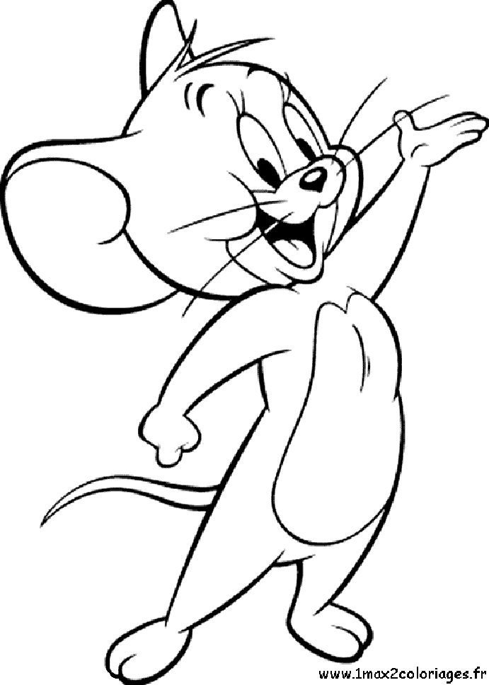 Coloriages Jerry la souris en grand