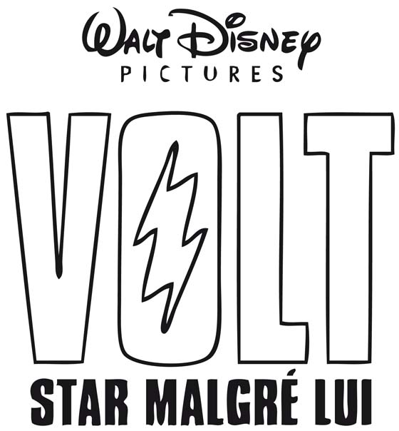 coloriage logo du film volt