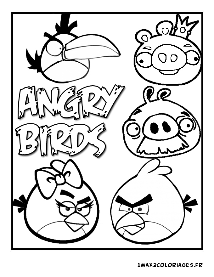 coloriage angry birds