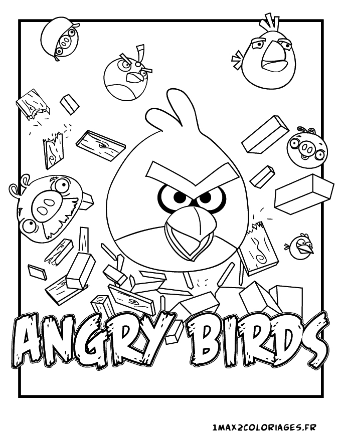 coloriage angry birds