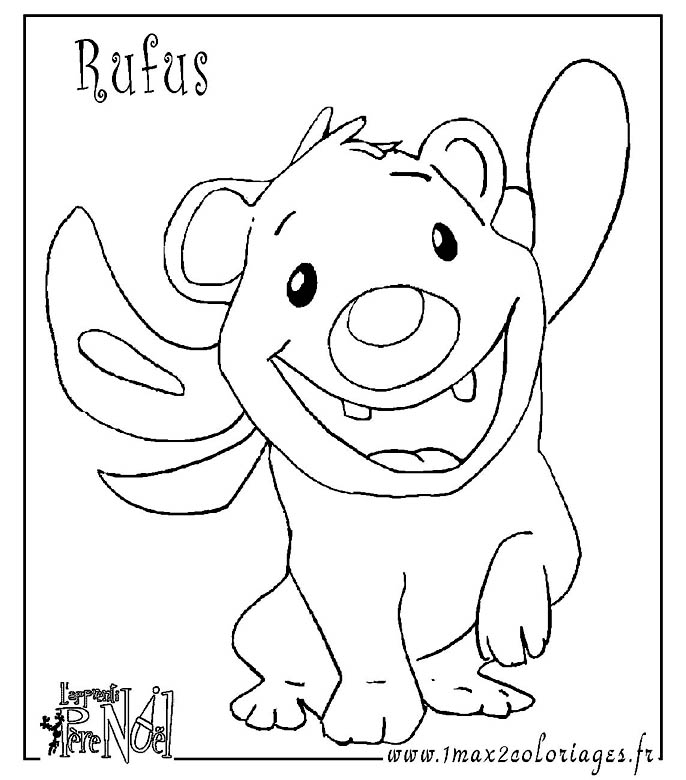 coloriage Rufus est un petit ours polaire