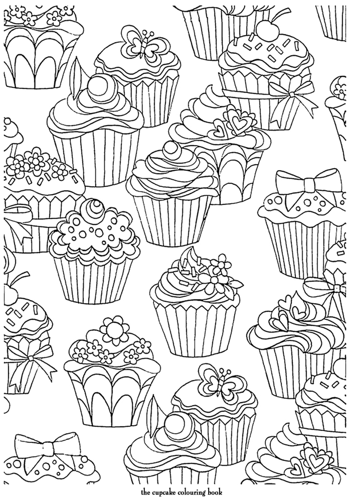 Art Therapie Coloriage Cupcakes
