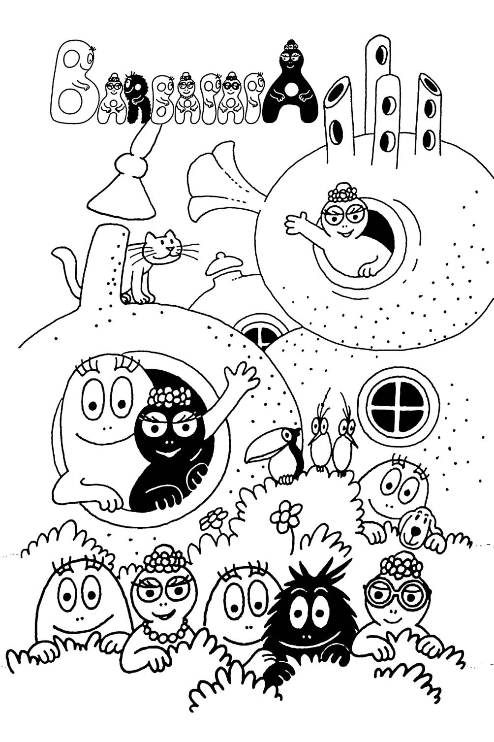 coloriages Barbapapa