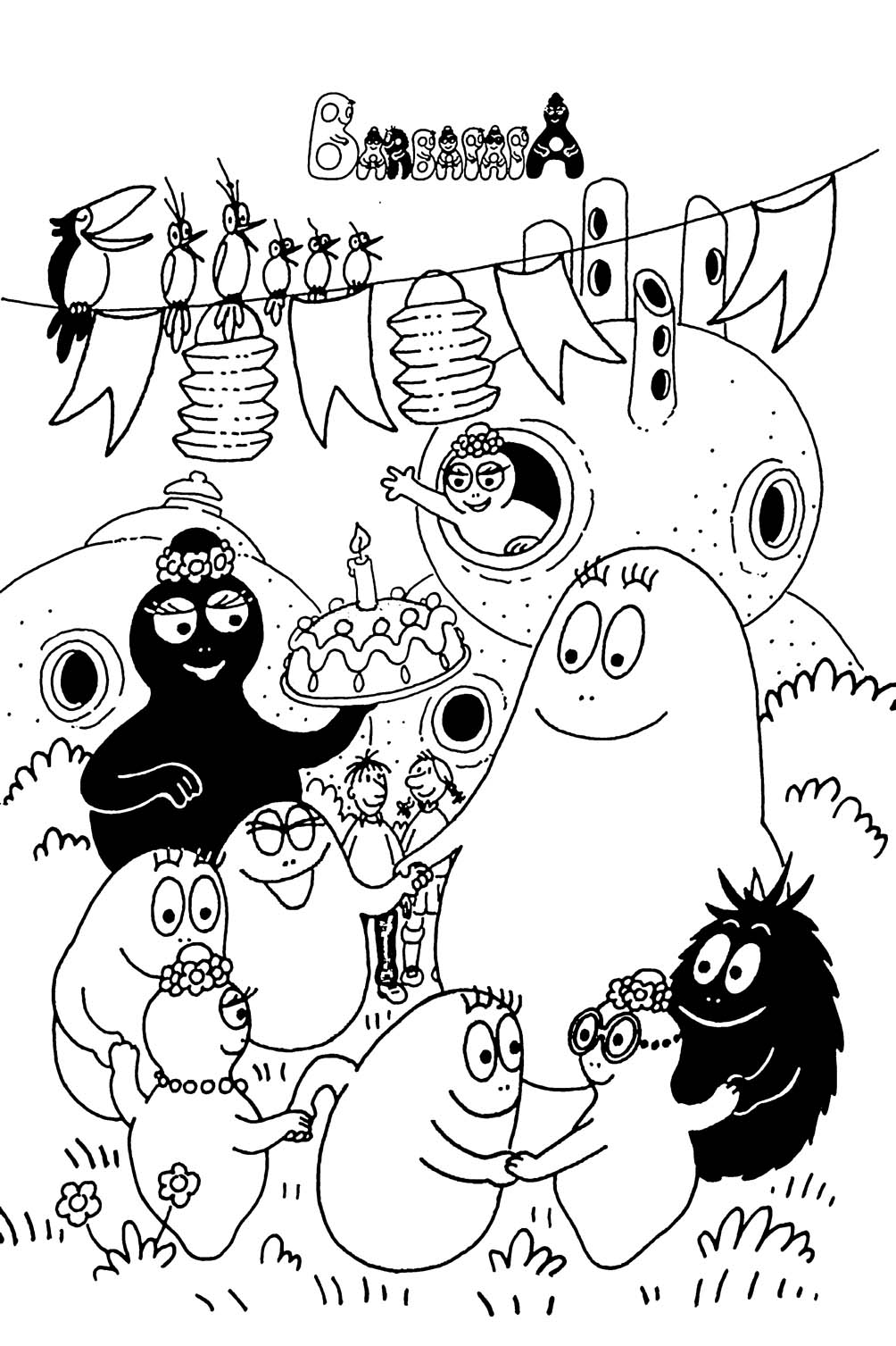 coloriages Barbapapa