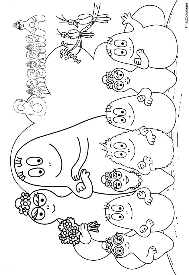 coloriages Barbapapa