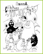 coloriages barbapapa